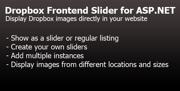 Dropbox Frontend Slider - CodeCanyon 12248499