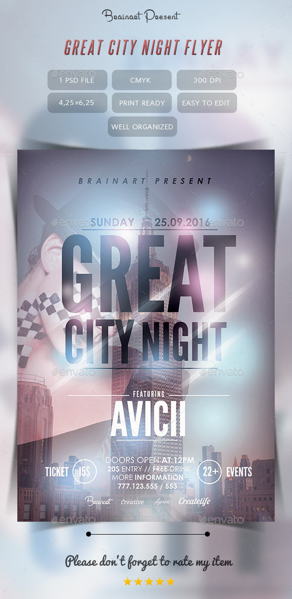 City Night Flyer - Clubs & Parties Events