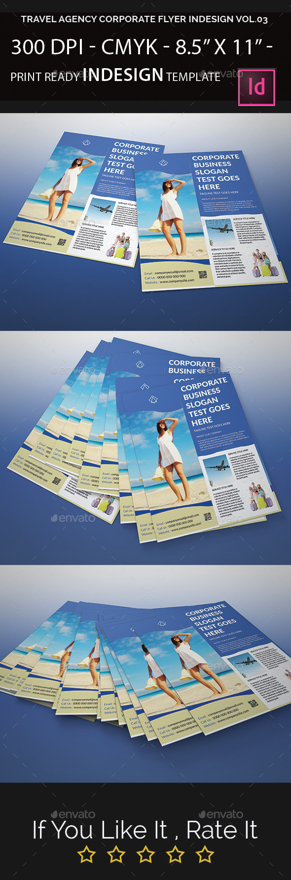 Travel Agency Corporate Flyer Indesign Vol.03 - Corporate Flyers