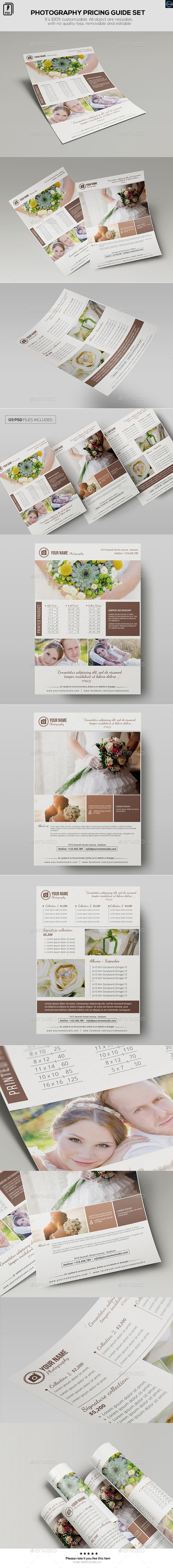 Photography Pricing Guide Set Photography Pricing Guide Set