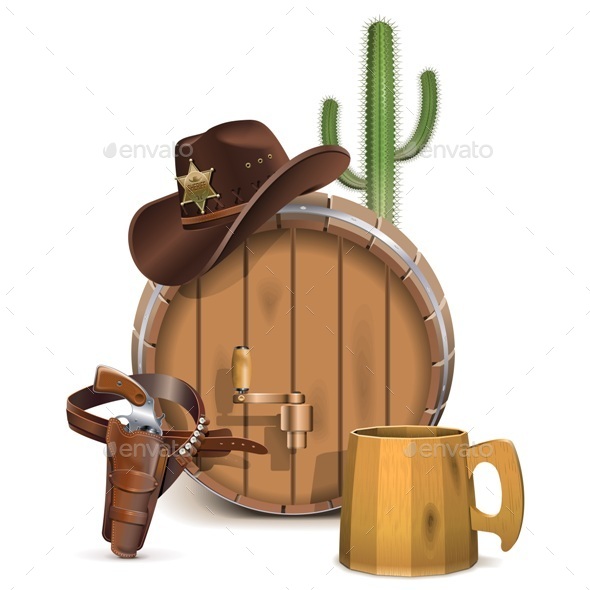 Cowboy Bar Concept - Food Objects