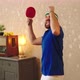 Good Looking Man Playing the Ping Pong at Home He - VideoHive Item for Sale
