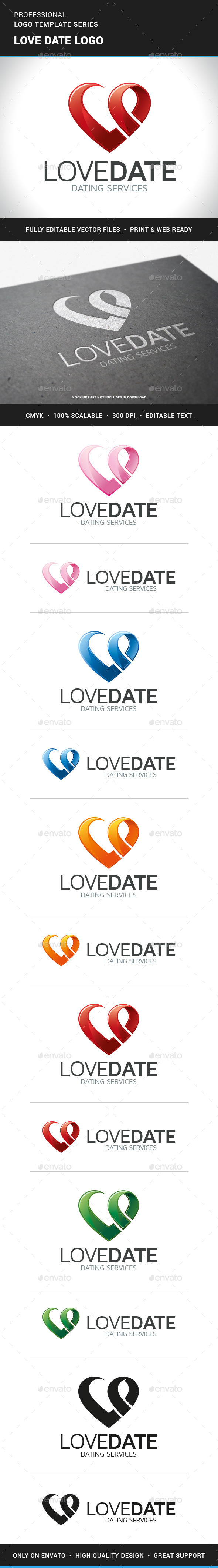 Love Date Logo Template - Symbols Logo Templates