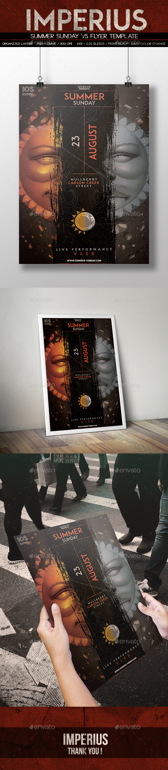 Summer Sunday V5 - Flyers Print Templates