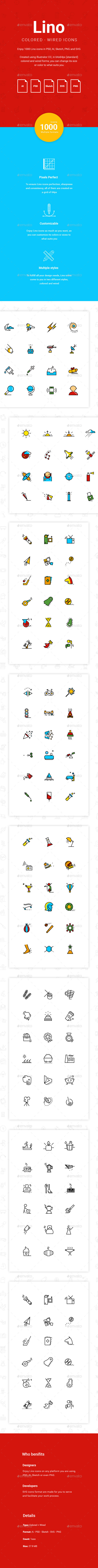Lino Icons - 1000 Vector Icons - Icons