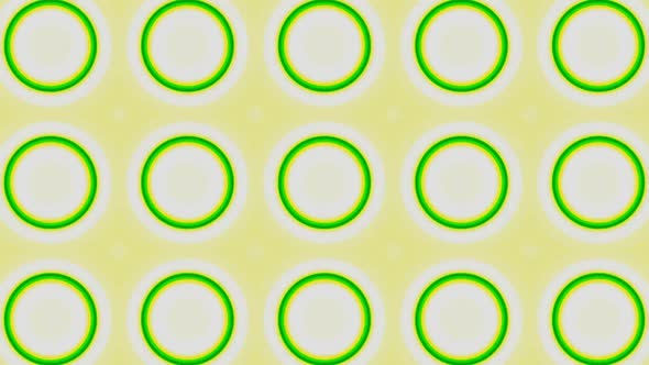 Green pulsating circles on black background animation.