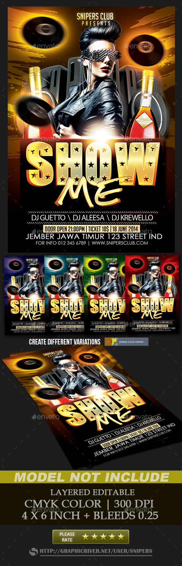 Show Me Party Flyer - Events Flyers