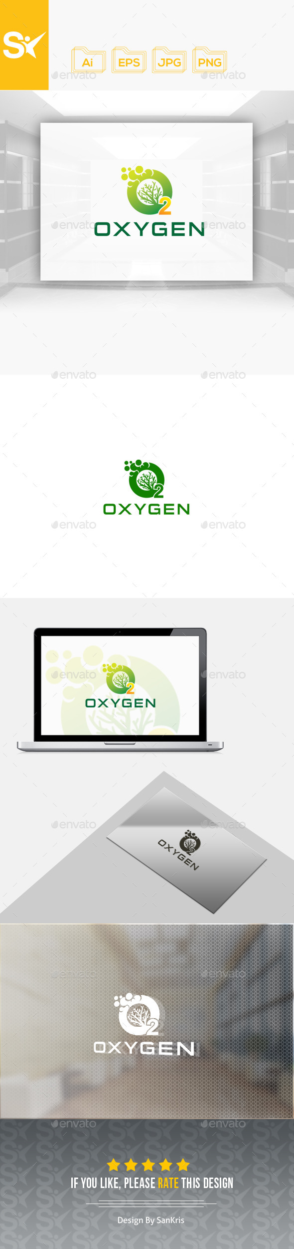 Oxygen Logo Template - Nature Logo Templates