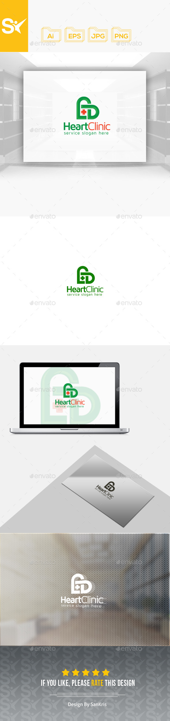 Heart Clinic Logo - Symbols Logo Templates