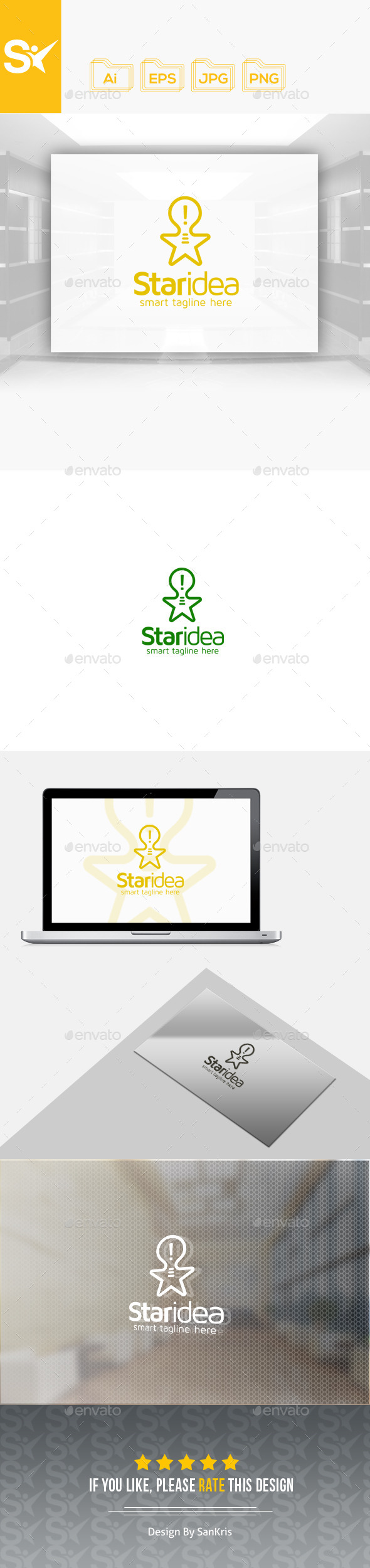 Star Idea Logo - Symbols Logo Templates