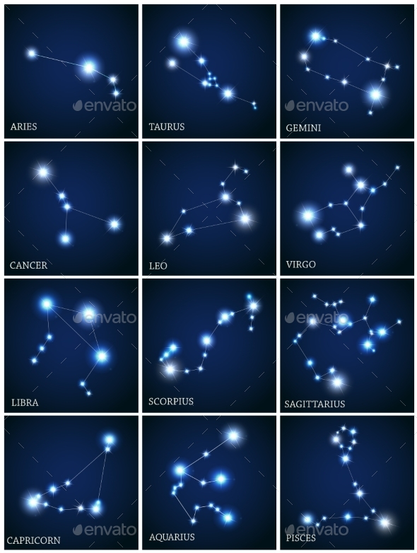 Aries Zodiac Signs - Organic Objects Objects