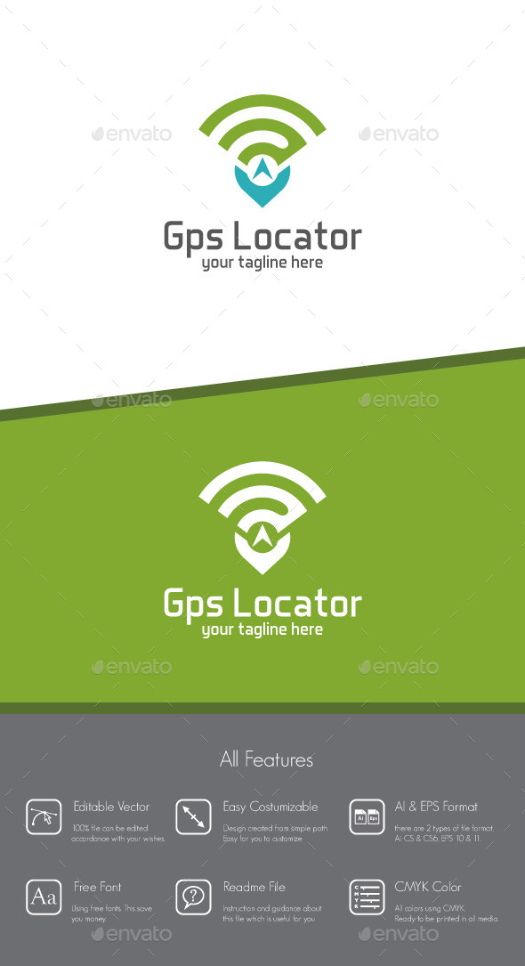 GPS Locator Logo - Objects Logo Templates