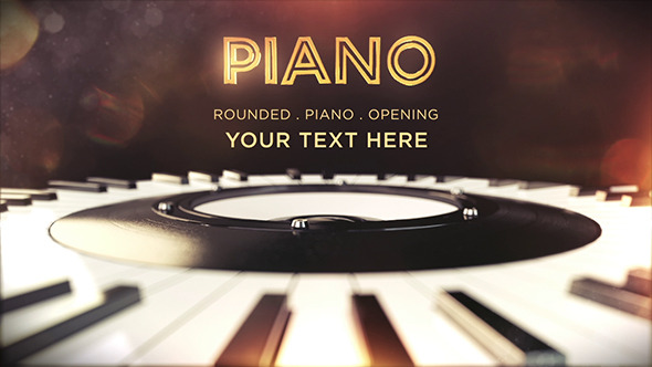 3D Piano Opening - VideoHive 12254747