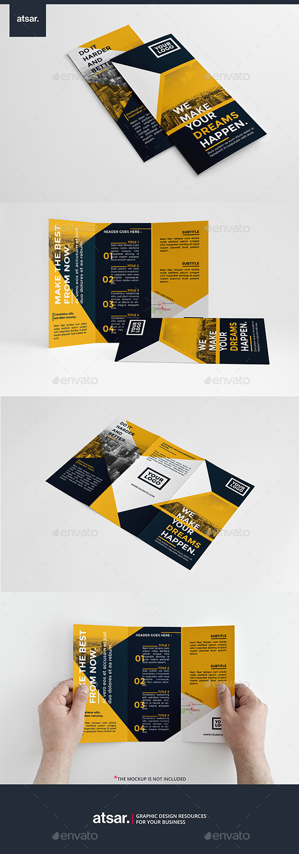 Simply Yellow Trifold - Corporate Brochures