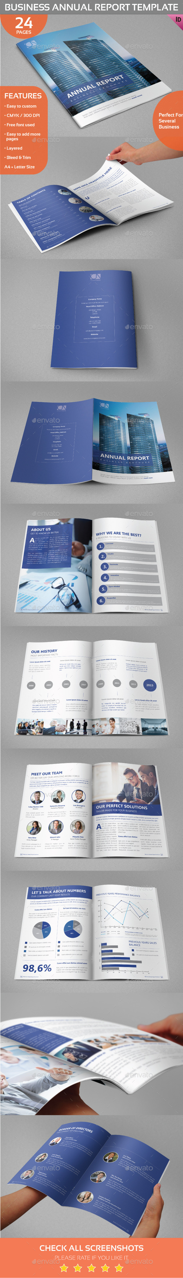 Business Annual Report/Brochure Template - Informational Brochures
