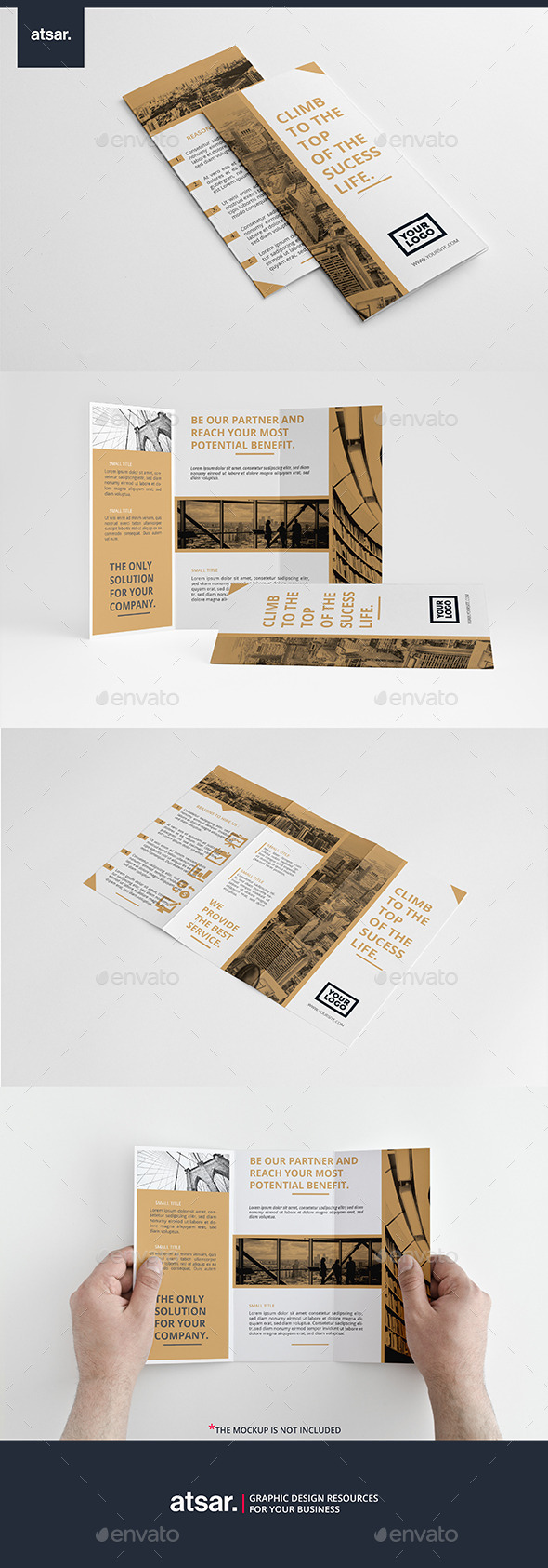 Elegant Business Trifold - Corporate Brochures
