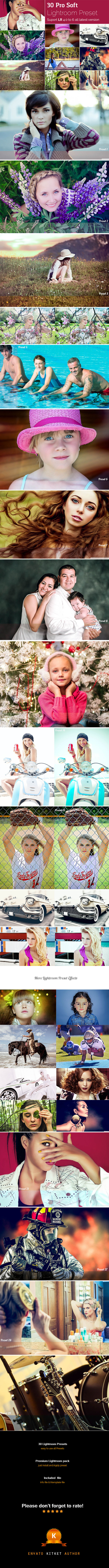 30 Pro Soft Lightroom Preset - Portrait Lightroom Presets