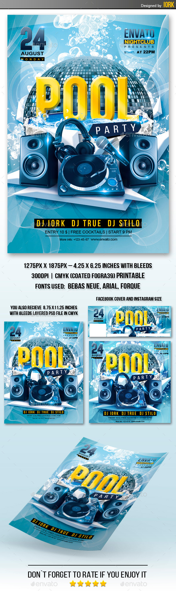 Pool Party Flyer - Events Flyers