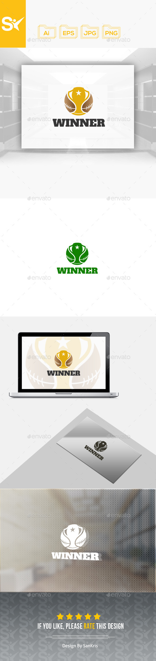 Winner Logo Template - Objects Logo Templates