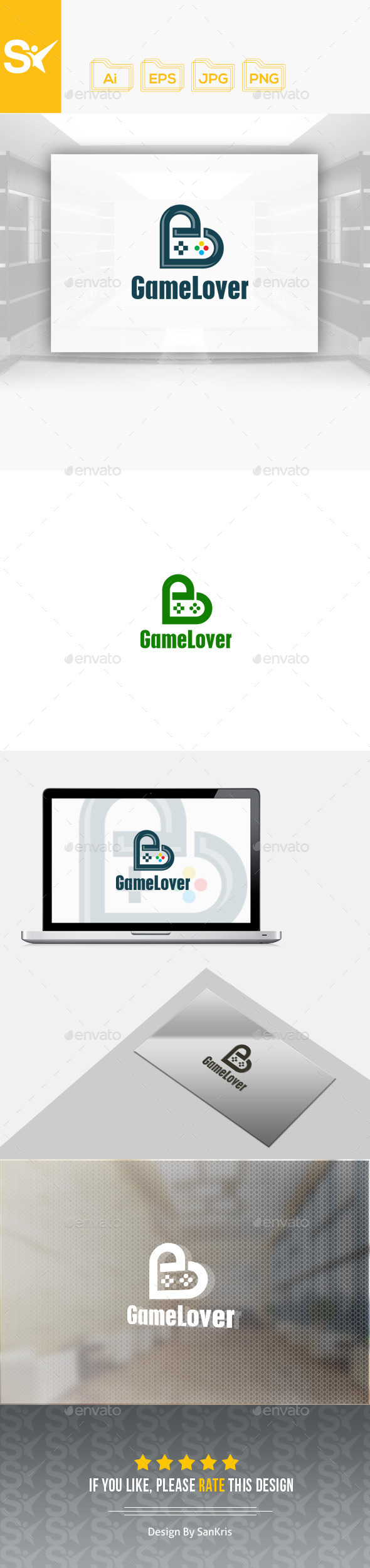 Game Lover Logo - Symbols Logo Templates