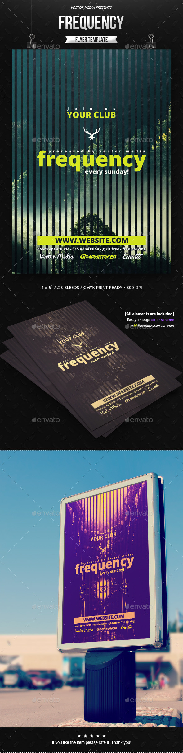 Frequency - Flyer - Clubs & Parties Events
