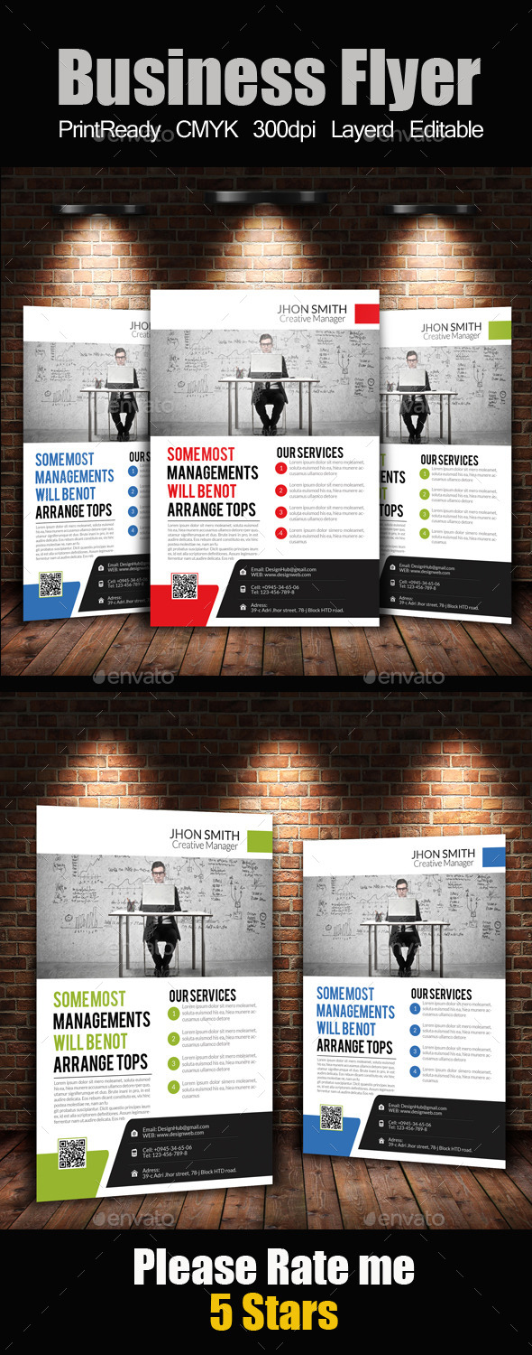 A4 Business Flyer Template - Corporate Flyers