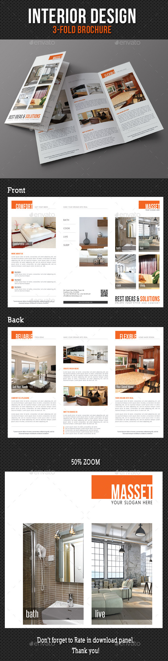 Interior Design 3-Fold Brochure V01 - Corporate Brochures