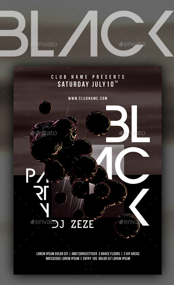 Black Party - Events Flyers