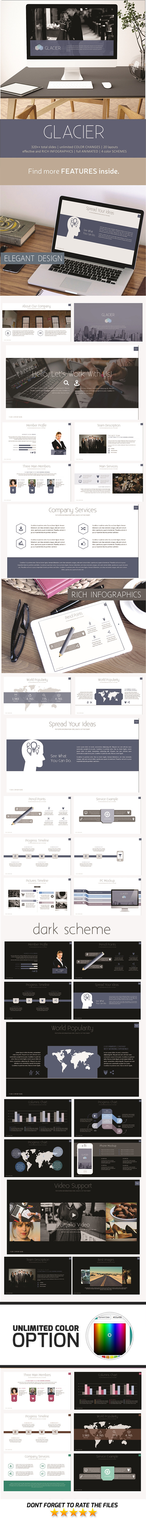 Glacier PowerPoint Template - Business PowerPoint Templates