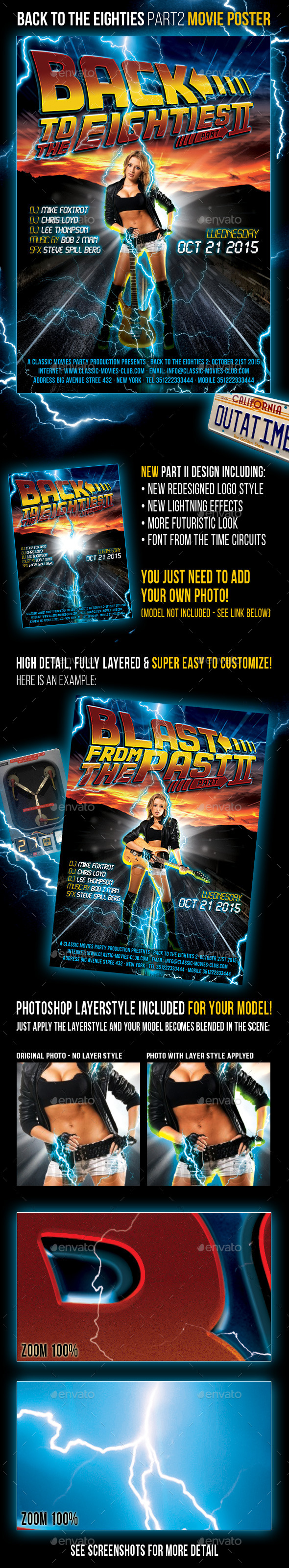 Back To The Eighties Part 2 Movie Poster Back To The Eighties Part 2 Movie Poster
