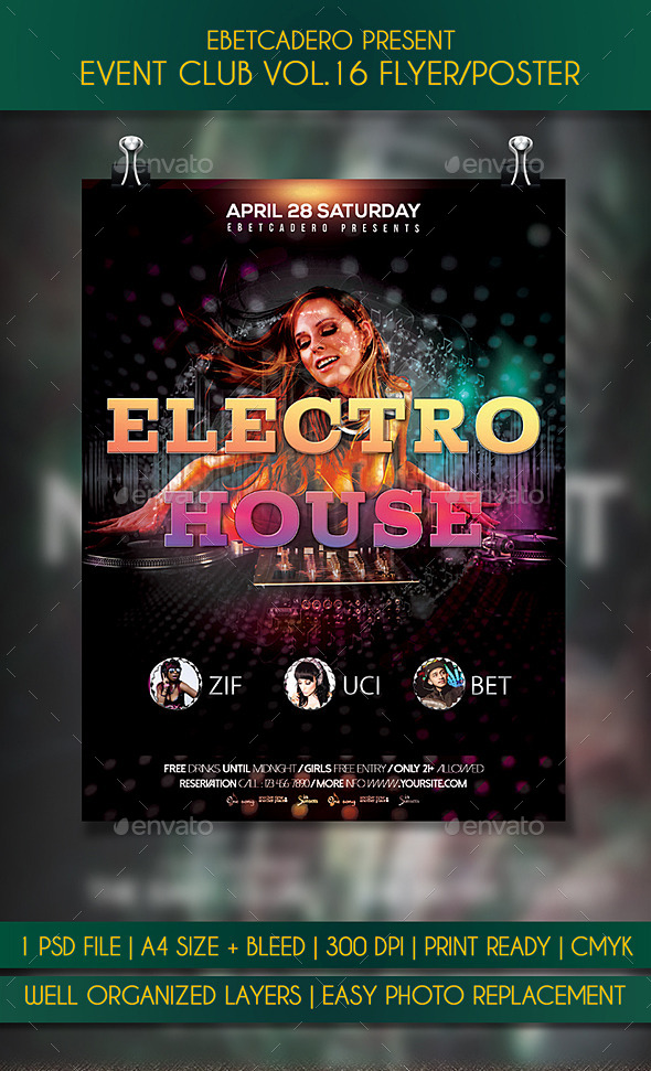 Event Club Flyer Poster Vol.16 Event Club Flyer Poster Vol.16