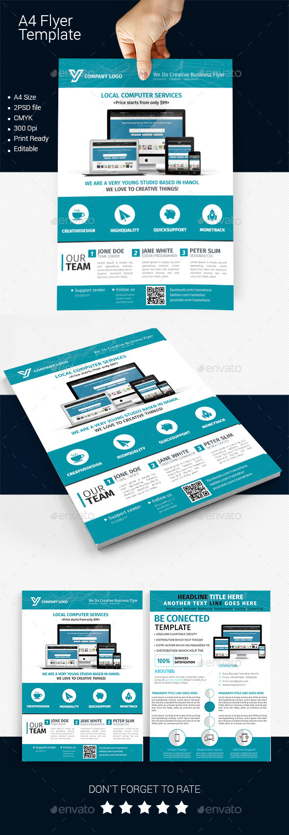 A4 Business Flyer Template 02 A4 Business Flyer Template 02