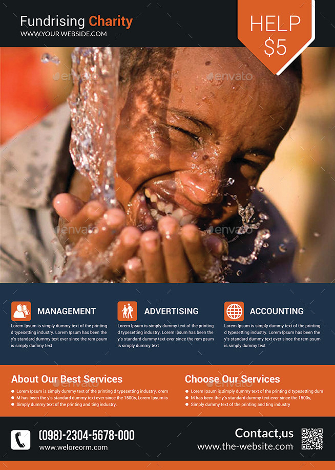 charity fundraising flyer templates by afjamaal graphicriver fundraising flyers designs