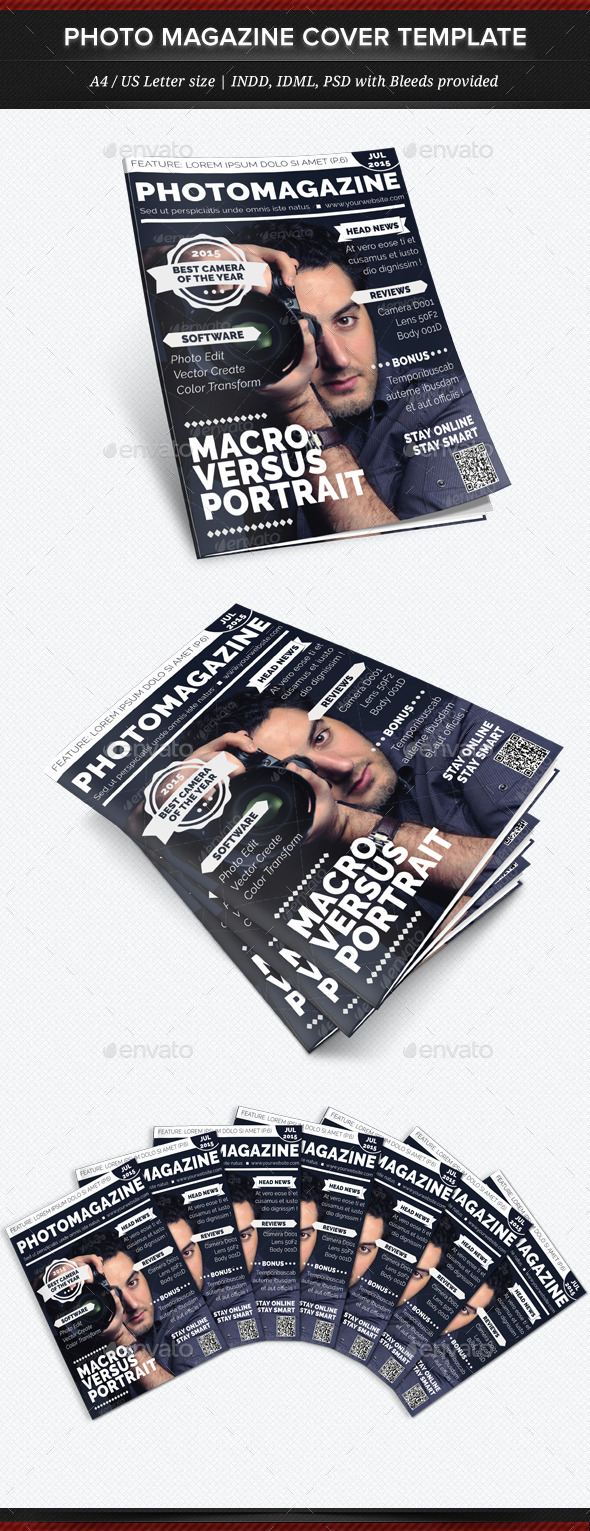 Photo Magazine - Multipurpose Magazine Cover Templ - Magazines Print Templates