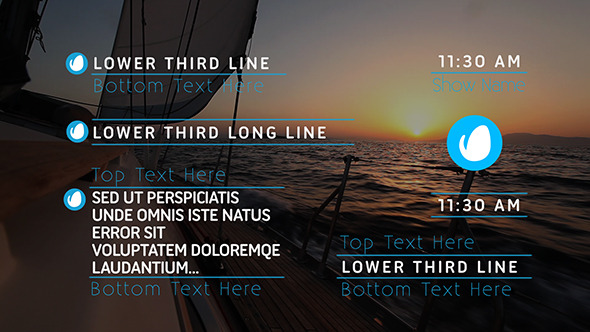 Liquid Lines Lower Thirds, After Effects Project Files | VideoHive