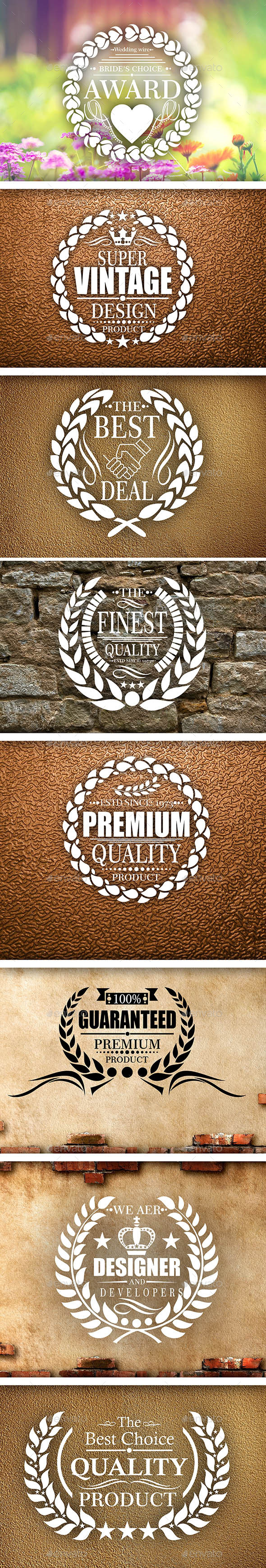 Laurel Wreath Label Laurel Wreath Label