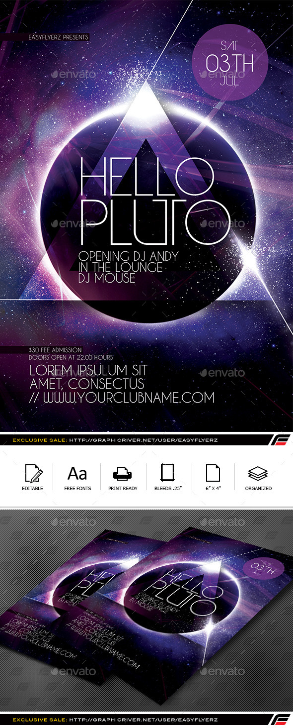 Futuristic Flyer Template Vol.01 - Events Flyers