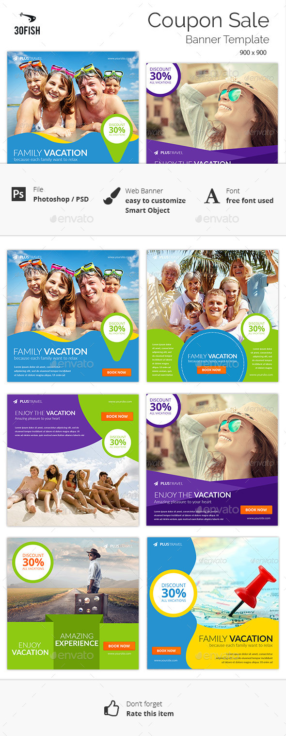 Various Travel Banner - Banners & Ads Web Elements