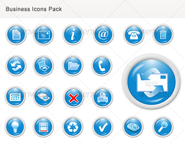 Business Web Icons for Websites - Business Icons