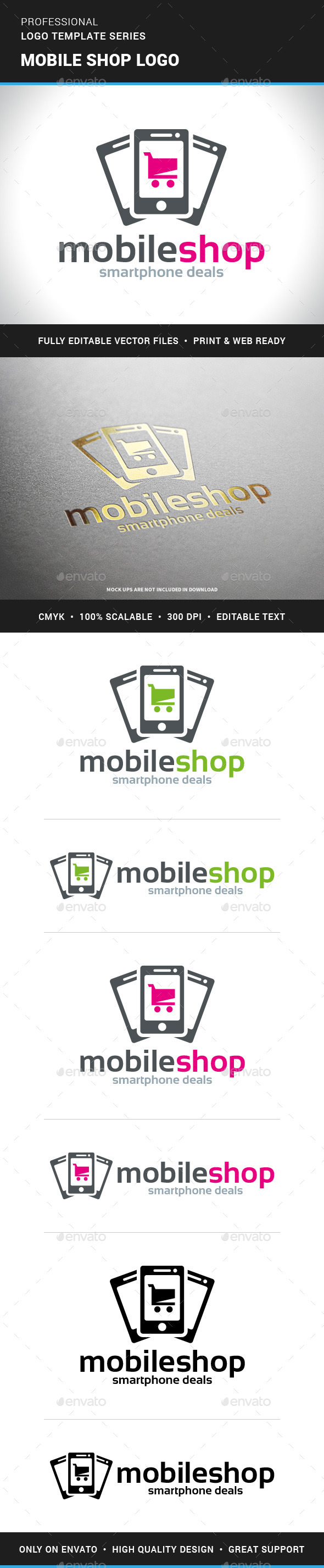 Mobile Shop Logo Template - Objects Logo Templates