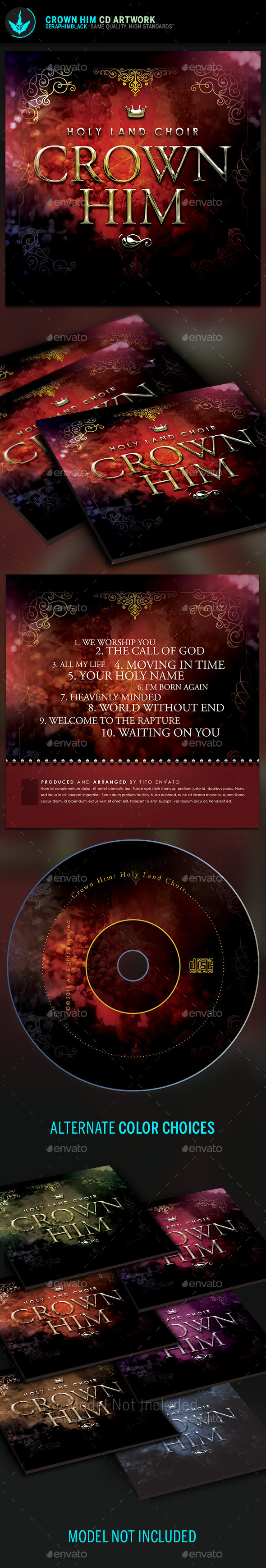 Royal CD Artwork Template - CD & DVD Artwork Print Templates