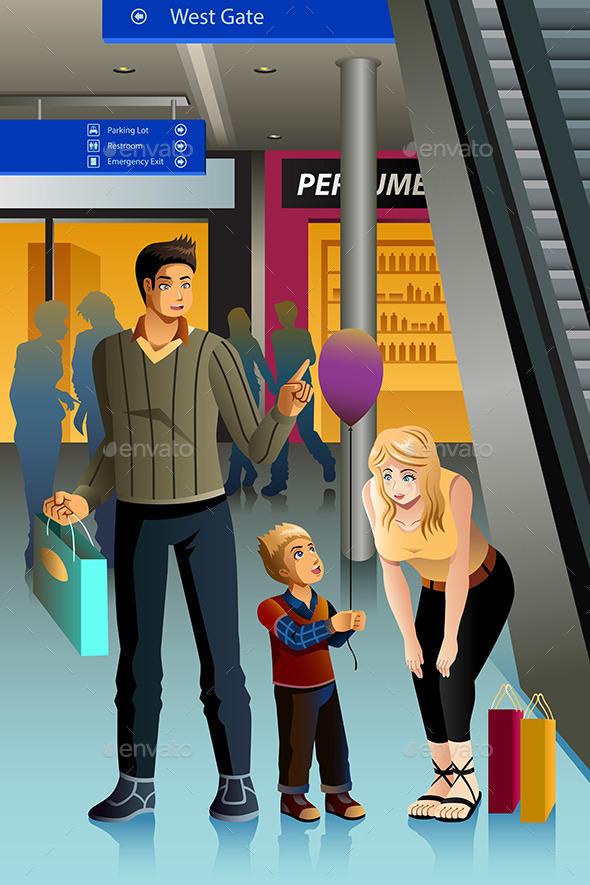 Family Going Shopping - Commercial / Shopping Conceptual