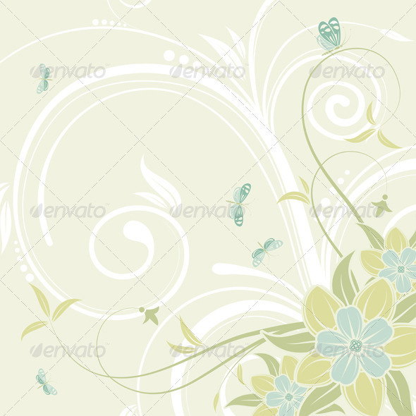 Flower Frame - Flourishes / Swirls Decorative