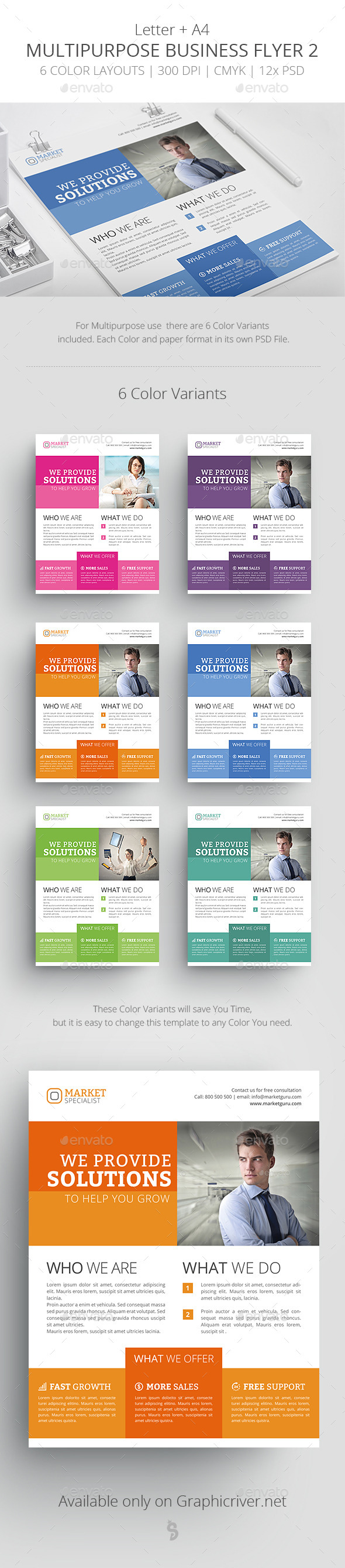Multipurpose Business Flyer Template 2 - Corporate Flyers