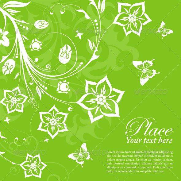 Flower Frame - Flourishes / Swirls Decorative