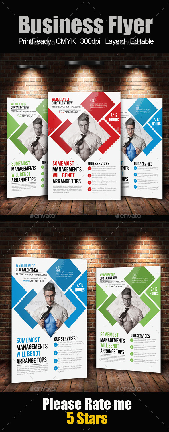 A4 Business Flyer Template - Corporate Flyers