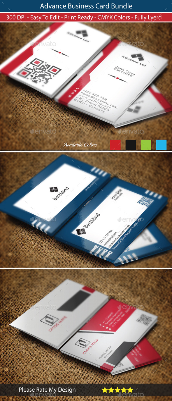 Advance Business Card Bundle - Business Cards Print Templates