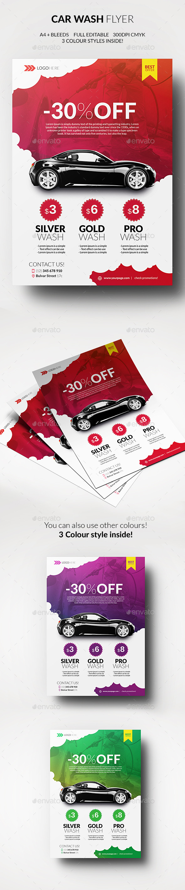 Car Wash Flyer - Commerce Flyers