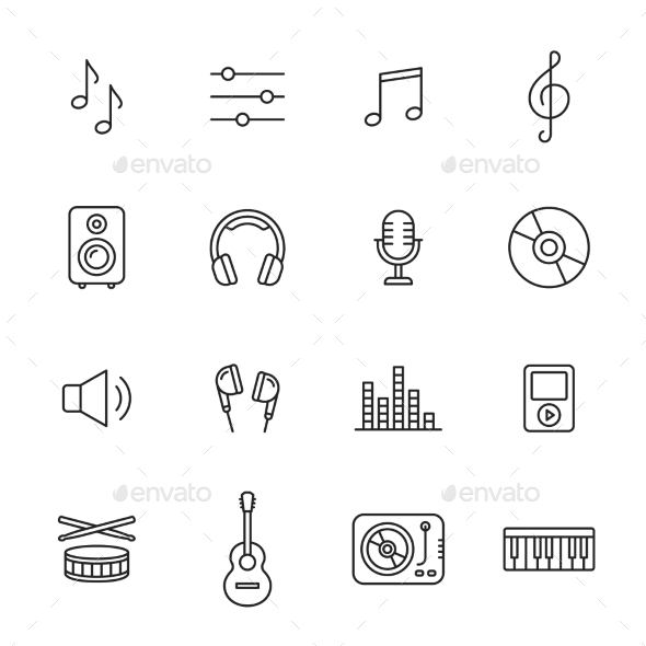 Music Icons - Media Icons