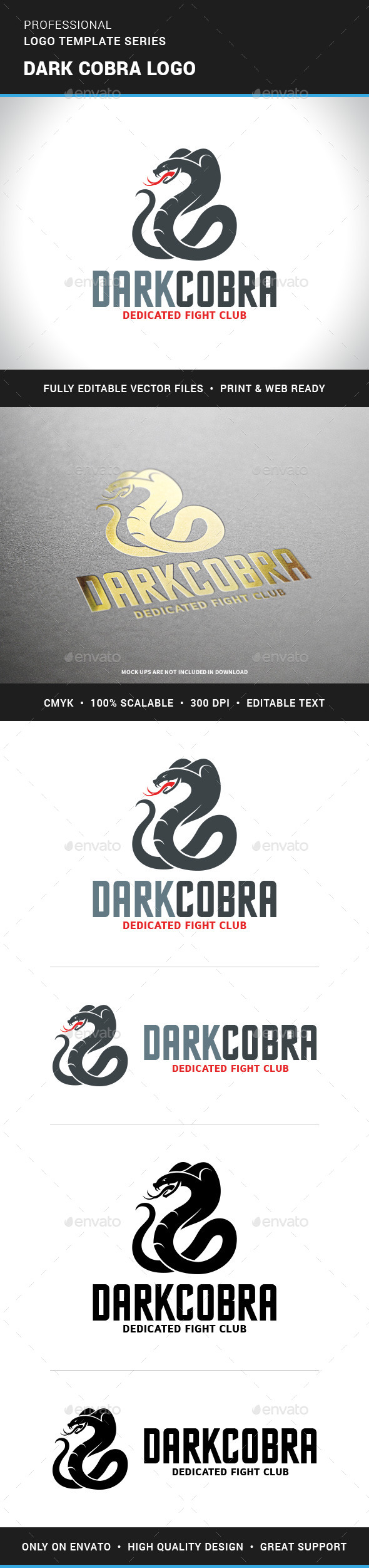 Dark Cobra Logo Template Dark Cobra Logo Template
